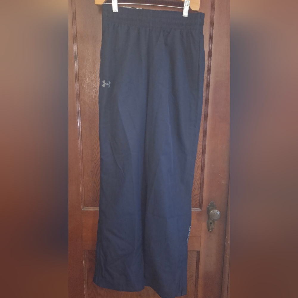 New Under Armour Men's Loose HeatGear Warm Up Pants With Zippers